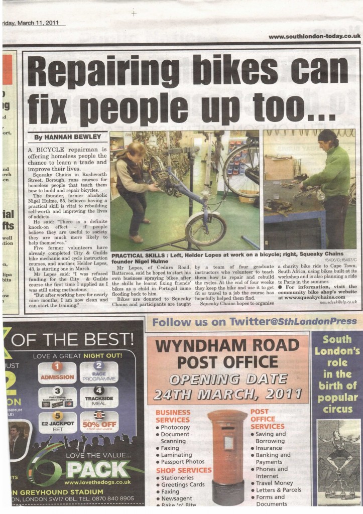 Hannah from South London Press came and visited us and now we are on the newspaper!! Exciting times! 